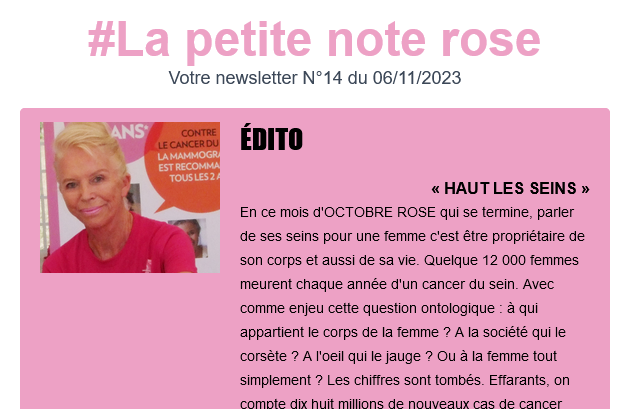 Screenshot 2023 11 12 at 11 39 04 La Newsletter du Comite Feminin Dordogne vient de paraitre
